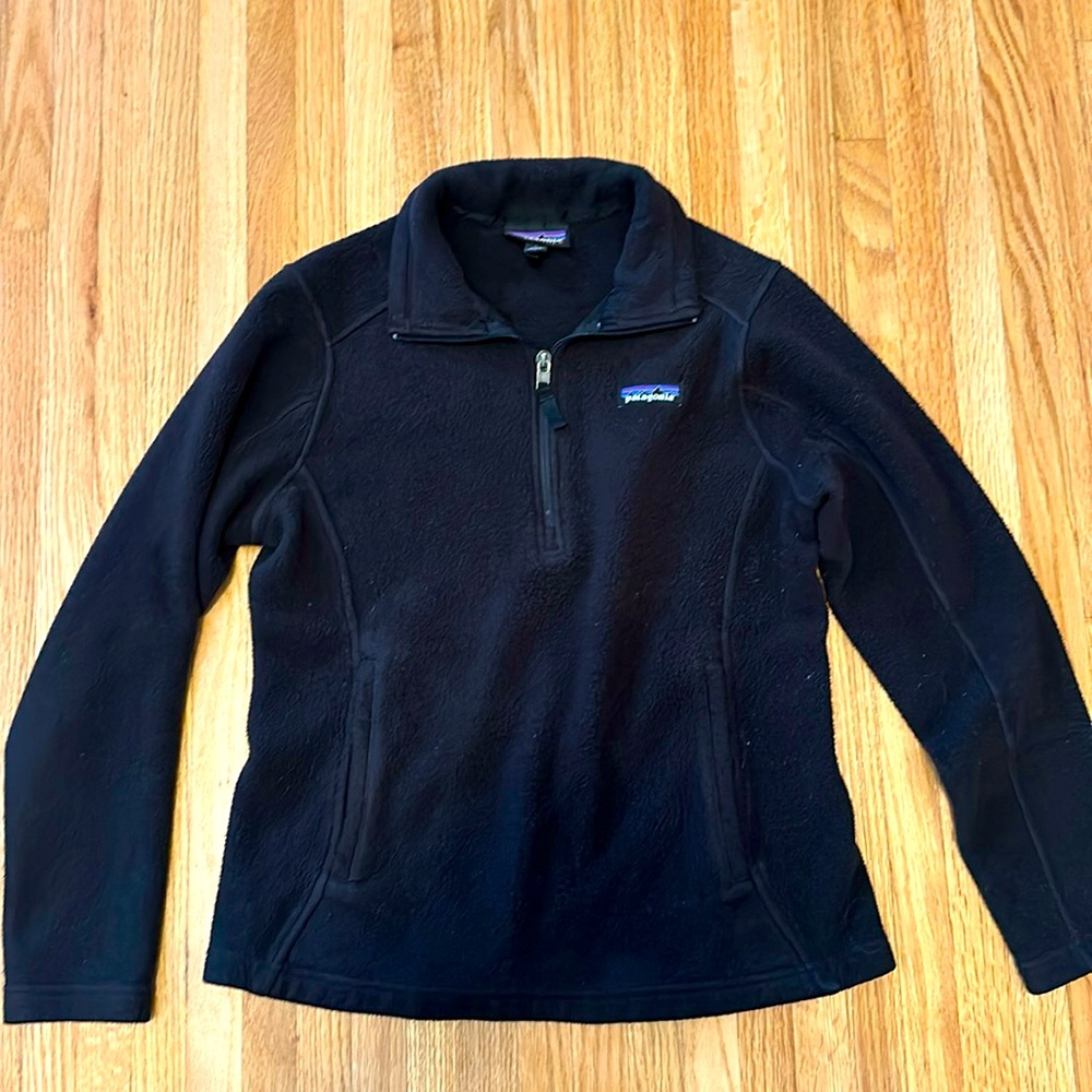 Patagonia Synchilla quarter zip black fleece